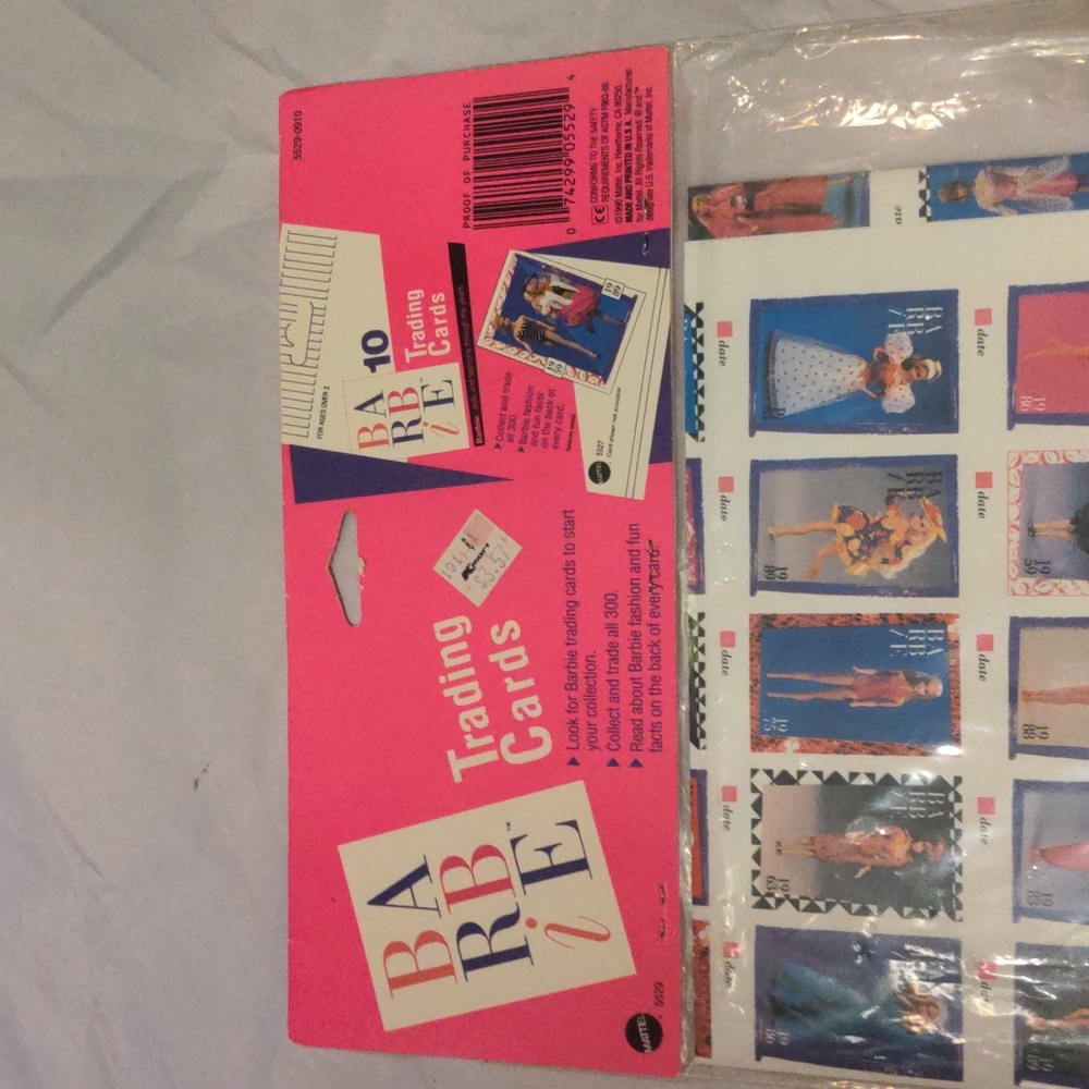 Barbie bundle - NWT playing card poster and Birthday Fashion greeting card - Picture 4 of 6